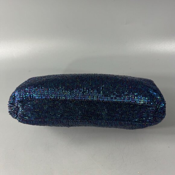 Ellegent Saks Fifth Avenue Beaded Evening Bag/Clutch  in Blue - Picture 15 of 15
